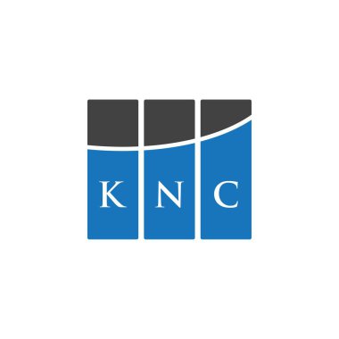 Beyaz arkaplanda KNC harf logosu tasarımı. KNC yaratıcı harflerin baş harfleri logo kavramı. KNC harf tasarımı.