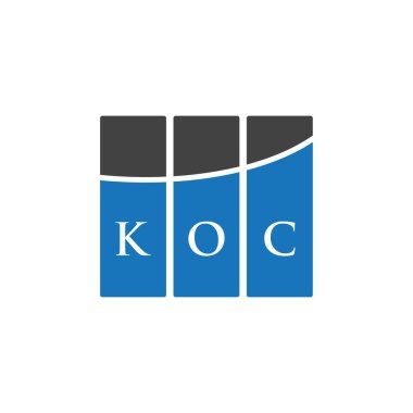 KOC harf logosu tasarımıdır. KOC yaratıcı harflerin baş harfleri logo kavramı. KOC harf tasarımı. KOC harfi logo tasarımı. Beyazların arka planında. KOC yaratıcı harflerin baş harfleri logo kavramı. KOC harf tasarımı.