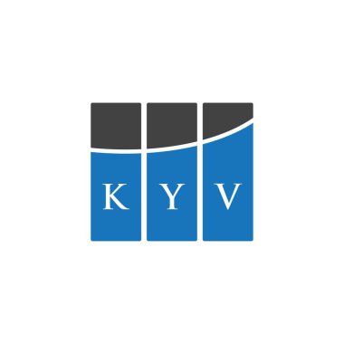 Beyaz arka planda KYV harf logosu tasarımı. KYV yaratıcı harflerin baş harfleri logo kavramı. KYV harf tasarımı. KYV harfi logo tasarımı. Beyazların arka planında. KYV yaratıcı harflerin baş harfleri logo kavramı. KYV harf tasarımı. KYV harfi logo tasarımı