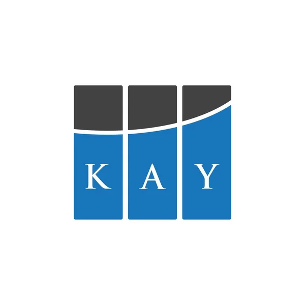 Kay Letter Logo Design White Background Kay Creative Initials Letter — Stok Vektör