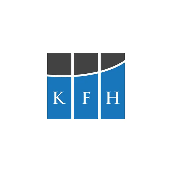 Kfh Lettre Logo Design Sur Fond Blanc Kfh Initiales Créatives — Image vectorielle