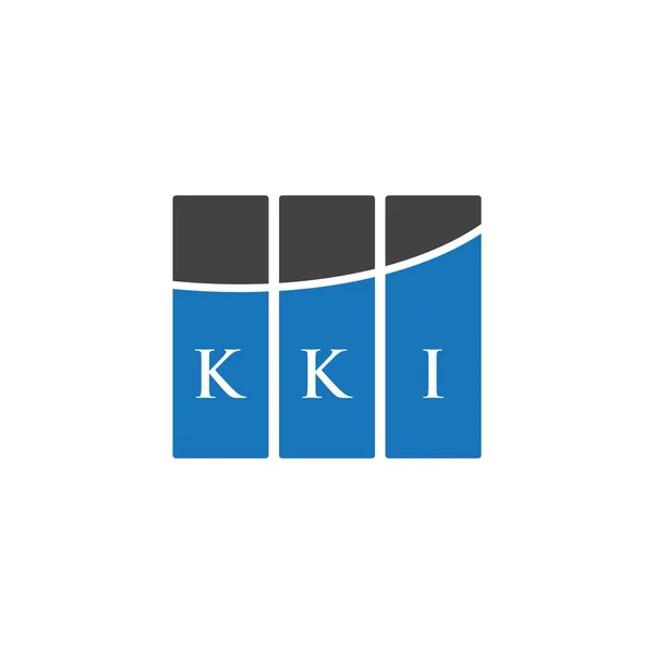 Kki 배경에 디자인을 Kki 개념의 이니셜이다 Kki 디자인 — 스톡 벡터