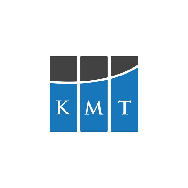 Kmt Letter Logo Design White Background Kmt Creative Initials Letter — 스톡 벡터