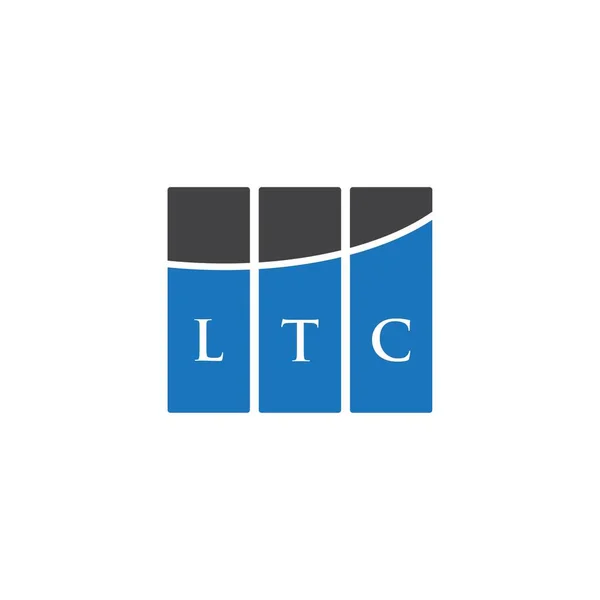 Σχεδιασμός Λογότυπου Ltc Γραμμάτων Λευκό Φόντο Ltc Δημιουργικό Πρωτότυπο Γράμμα — Διανυσματικό Αρχείο