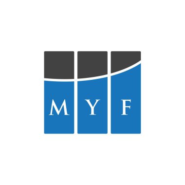 Beyaz arka planda MYF harf logosu tasarımı. MYF yaratıcı harflerin baş harfleri logo kavramı. MYF harf tasarımı. Beyaz arka planda MYF harf logosu tasarımı. MYF yaratıcı harflerin baş harfleri logo kavramı. MYF harf dizaynı.MYF beyaz geri Grou üzerine logo tasarımı