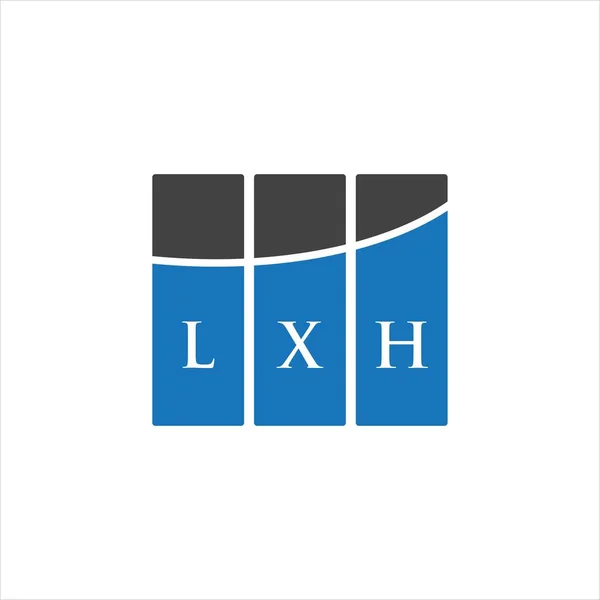 Lxh Lettre Logo Design Sur Fond Blanc Lxh Initiales Créatives — Image vectorielle