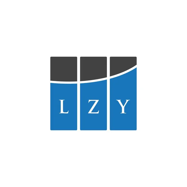 Lzy Lettera Logo Design Sfondo Bianco Lzy Creativo Iniziali Lettera — Vettoriale Stock