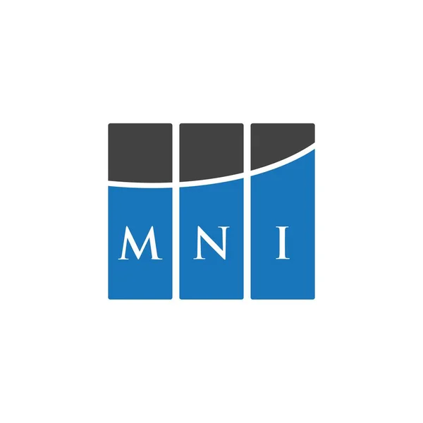 Дизайн Логотипа Mni Белом Фоне Концепция Логотипа Mni Creative Initials — стоковый вектор