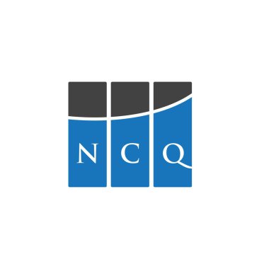 Beyaz arka planda NCQ harf logosu tasarımı. NCQ yaratıcı harflerin baş harfleri logo kavramı. NCQ harf tasarımı.