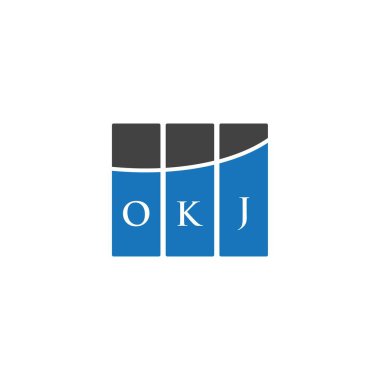 Beyaz arka planda OKJ harf logosu tasarımı. OKJ yaratıcı harflerin baş harfleri logo kavramı. OKJ harf tasarımı. OKJ harfi logo tasarımı. Beyazların arka planı. OKJ yaratıcı harflerin baş harfleri logo kavramı. OKJ harf tasarımı. OKJ harf logo tasarımı.