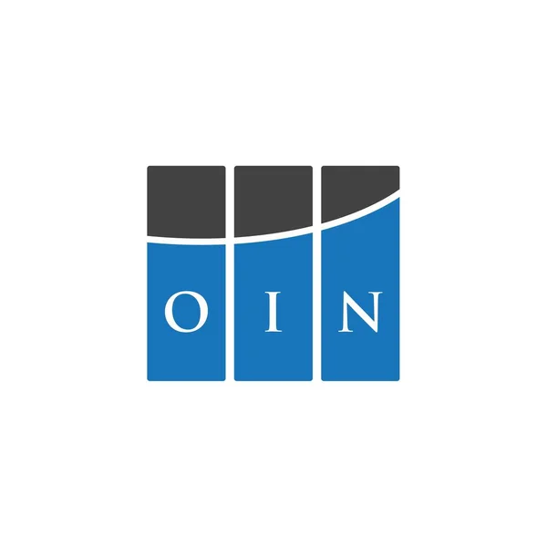 Projekt Logo Litery Oin Białym Tle Oin Twórcze Inicjały Koncepcja — Wektor stockowy