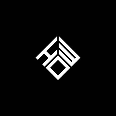 Siyah arka planda harf logosu tasarımı. Ne kadar yaratıcı harfli logo kavramı. harf tasarımı.