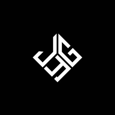 Siyah arka planda JYG harf logosu tasarımı. JYG yaratıcı harflerin baş harfleri logo kavramı. JYG harf tasarımı.