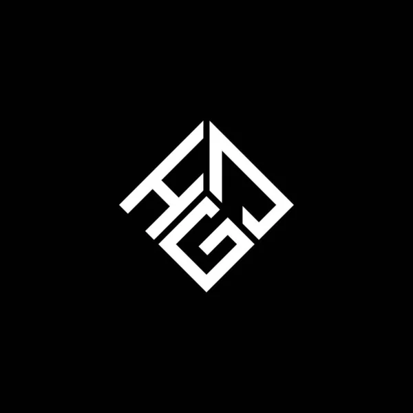 Hgj Letter Logo Design Black Background Hgj Creative Initials Letter — Stock Vector
