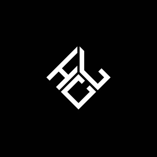 Hcl Letter Logo Ontwerp Zwarte Achtergrond Hcl Creatieve Initialen Letter — Stockvector