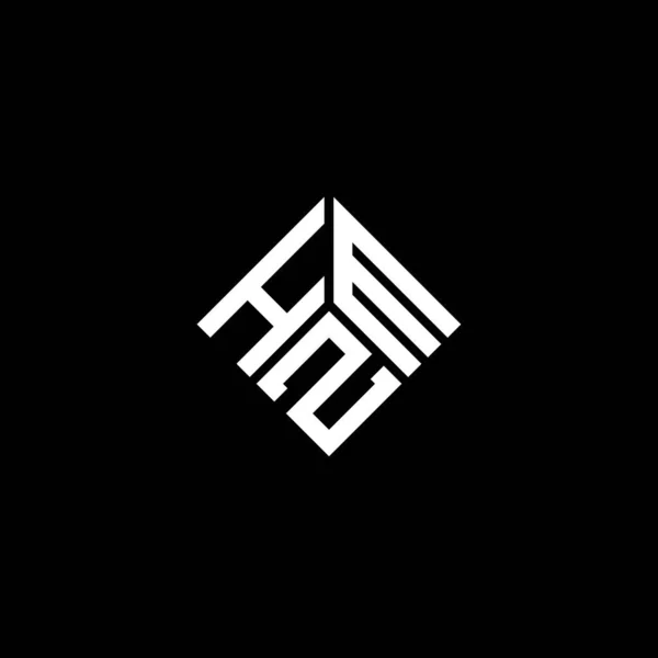 Hzm Letter Logo Design Black Background Hzm Creative Initials Letter — стоковый вектор