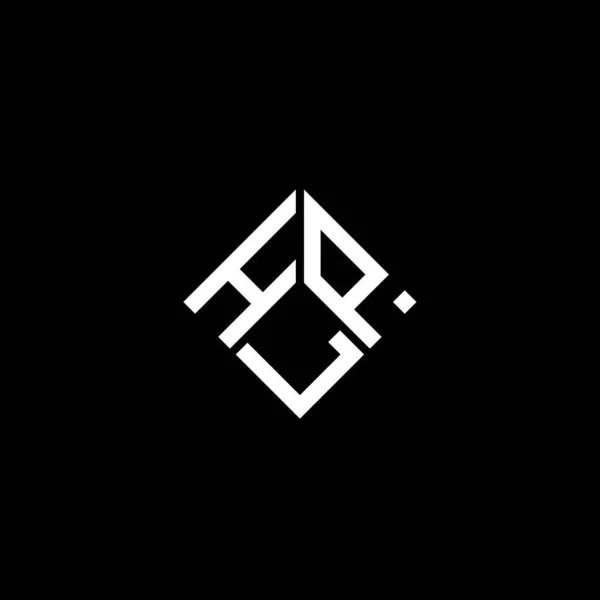 Дизайн Логотипа Hlp Чёрном Фоне Концепция Логотипа Инициалами Hlp Дизайн — стоковый вектор