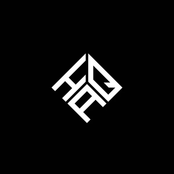 Haq Letter Logo Design Black Background Haq Creative Initials Letter — стоковый вектор