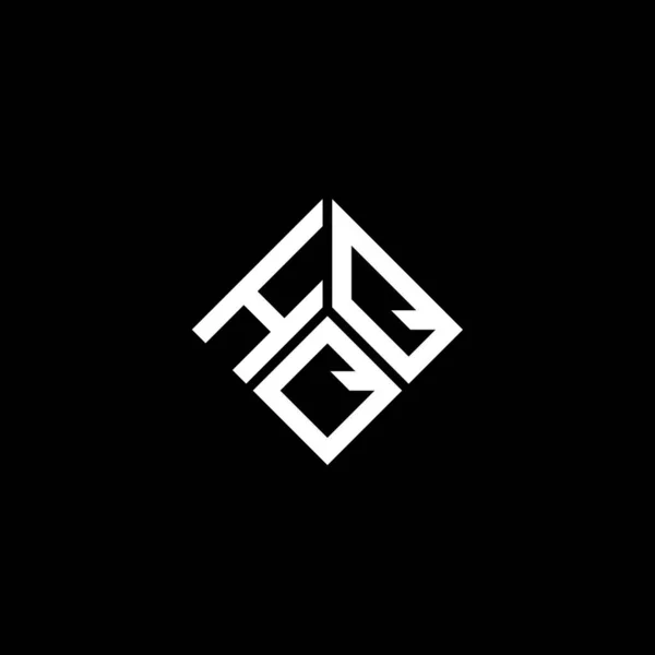 Hqq Lettre Logo Design Sur Fond Noir Hqq Initiales Créatives — Image vectorielle