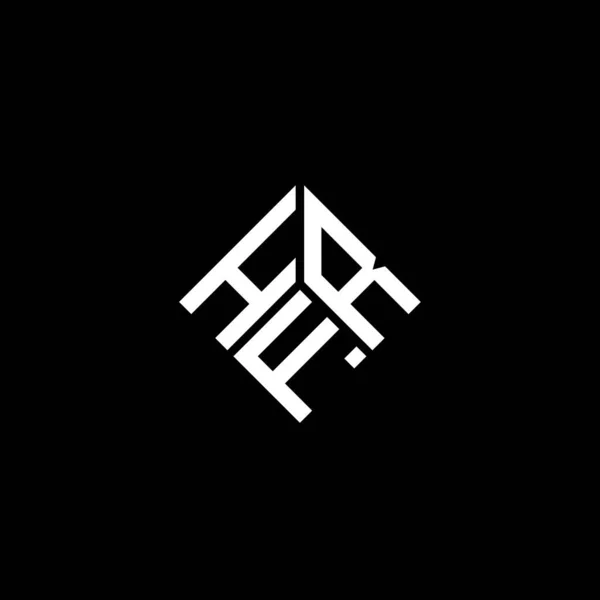 Hfr Letter Logo Design Black Background Hfr Creative Initials Letter — Archivo Imágenes Vectoriales