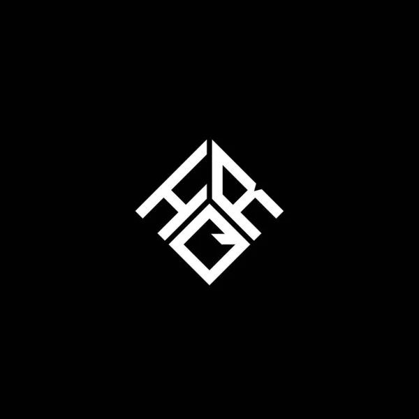 Hqr Letter Logo Design Black Background Hqr Creative Initials Letter — Διανυσματικό Αρχείο