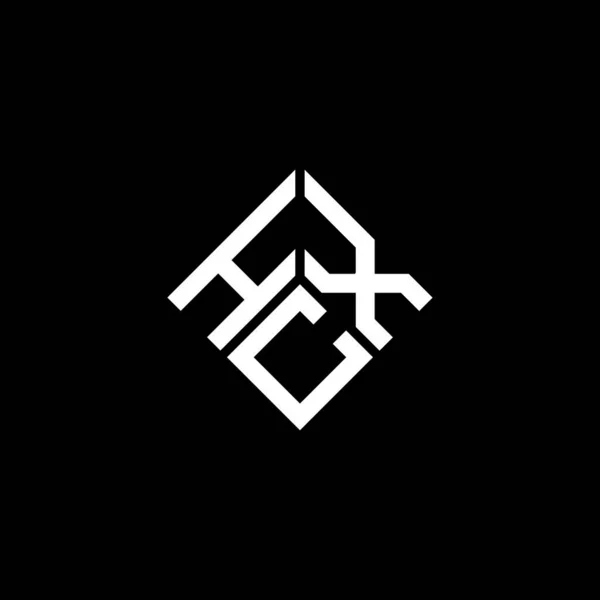 Hcx Letter Logo Design Black Background Hcx Creative Initials Letter — 图库矢量图片