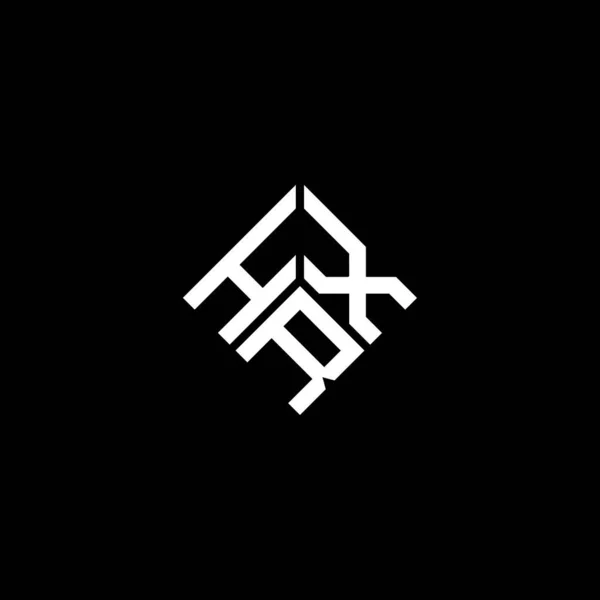 Hrx Letter Logo Design Black Background Hrx Creative Initials Letter — ストックベクタ