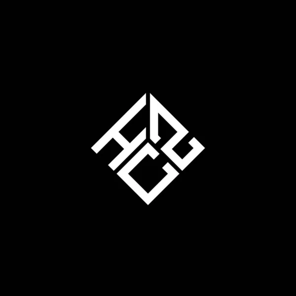 Hcz Letter Logo Design Black Background Hcz Creative Initials Letter — Stock Vector