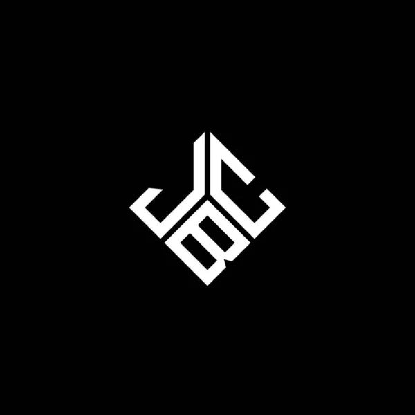 Jbc Letter Logo Design Black Background Jbc Creative Initials Letter — Image vectorielle