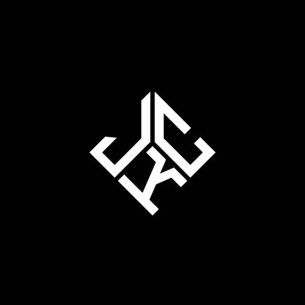 Jkc Letter Logo Ontwerp Zwarte Achtergrond Jkc Creatieve Initialen Letter — Stockvector