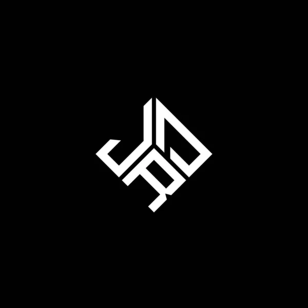Jrd Letter Logo Ontwerp Zwarte Achtergrond Jrd Creatieve Initialen Letter — Stockvector