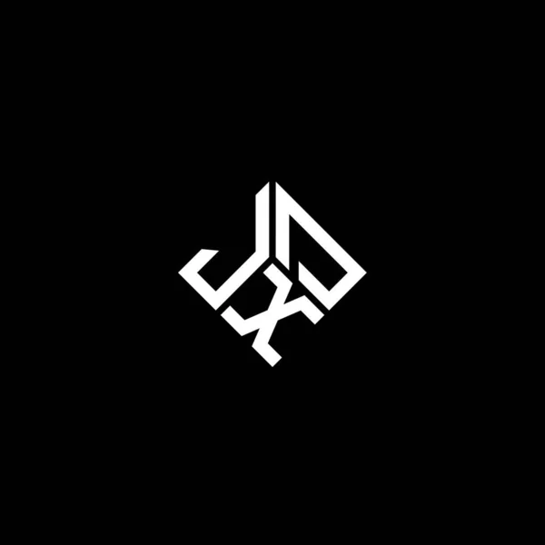 Projekt Logo Litery Jxd Czarnym Tle Jxd Twórcze Inicjały Koncepcja — Wektor stockowy