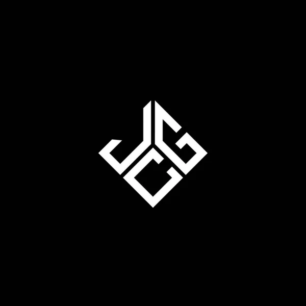 Дизайн Логотипа Jcg Чёрном Фоне Концепция Логотипа Инициалами Jcg Дизайн — стоковый вектор