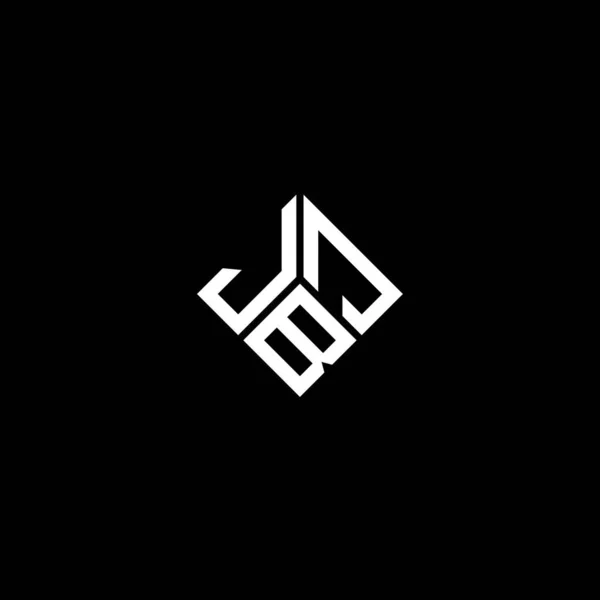 Projekt Logo Litery Jbj Czarnym Tle Jbj Twórcze Inicjały Koncepcja — Wektor stockowy