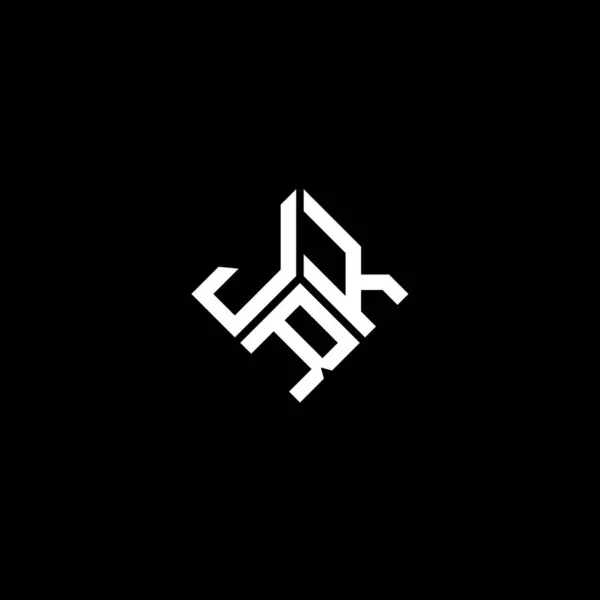 Projeto Logotipo Carta Jrk Fundo Preto Jrk Iniciais Criativas Conceito — Vetor de Stock