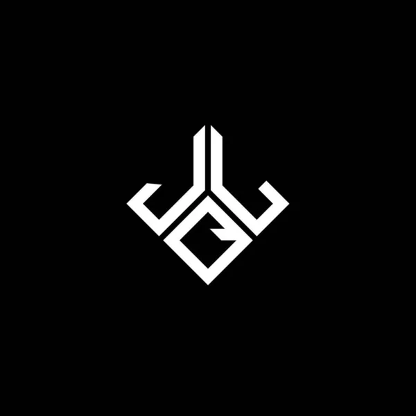 Siyah Arkaplanda Jql Harf Logosu Tasarımı Jql Yaratıcı Harflerin Baş — Stok Vektör
