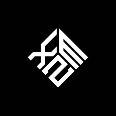 Siyah arkaplanda XZM harf logosu tasarımı. XZM yaratıcı harflerin baş harfleri logo kavramı. XZM harf tasarımı.
