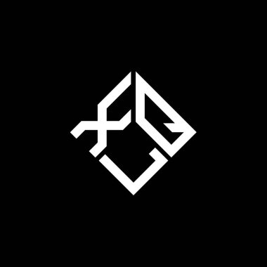 Siyah arka planda XLQ harf logosu tasarımı. XLQ yaratıcı harf logosu konsepti. XLQ harf tasarımı.