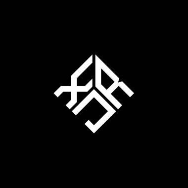 Siyah arka planda XJR harf logosu tasarımı. XJR yaratıcı harflerin baş harfleri logo kavramı. XJR harf tasarımı.
