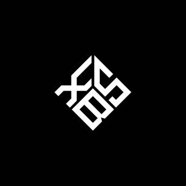 Siyah arka planda XBS harf logosu tasarımı. XBS yaratıcı harf logosu konsepti. XBS harf tasarımı.