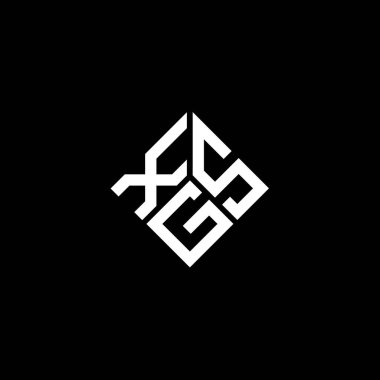 Siyah arka planda XGS harfi logo tasarımı. XGS yaratıcı harf logosu konsepti. XGS harf tasarımı.