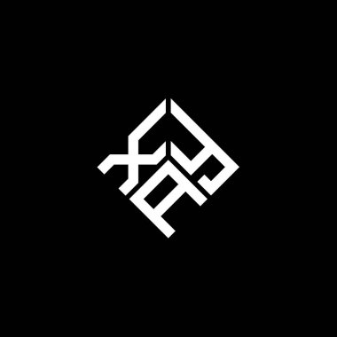 Siyah arkaplanda XAY harf logosu tasarımı. XAY yaratıcı harf logosu konsepti. XAY harf tasarımı.