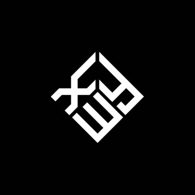 Siyah arkaplanda XWY harf logosu tasarımı. XWY yaratıcı harf logosu konsepti. XWY harf tasarımı.
