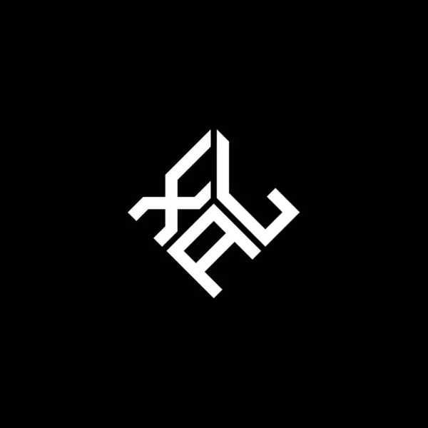 Diseño Del Logotipo Letra Xal Sobre Fondo Negro Xal Iniciales — Vector de stock