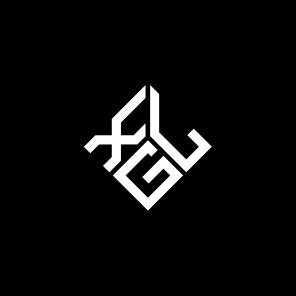 Xgl Letter Logo Ontwerp Zwarte Achtergrond Xgl Creatieve Initialen Letter — Stockvector