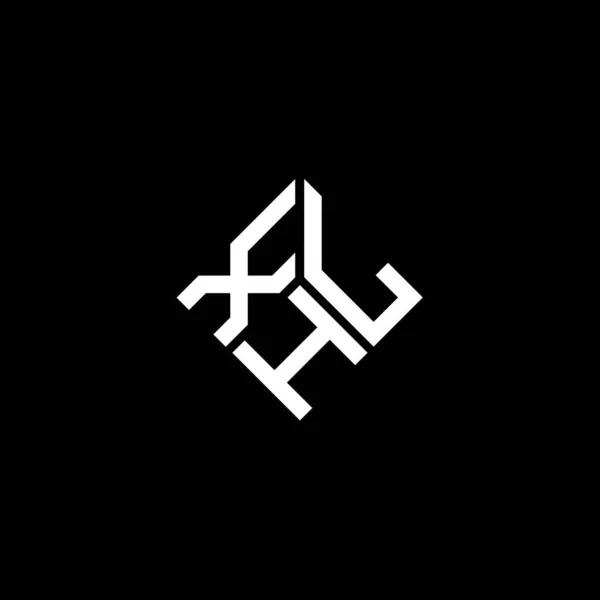 Projekt Logo Litery Xhl Czarnym Tle Kreatywne Inicjały Xhl Koncepcja — Wektor stockowy
