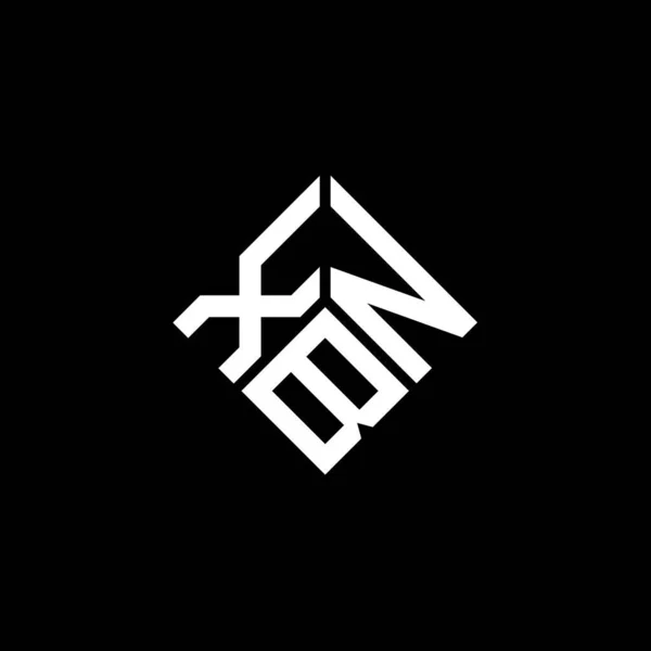 Xbn Letter Logo Design Black Background Xbn Creative Initials Letter — 图库矢量图片