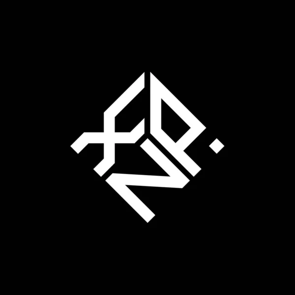 Σχεδιασμός Λογότυπου Xnp Γραμμάτων Μαύρο Φόντο Δημιουργικά Αρχικά Xnp Έννοια — Διανυσματικό Αρχείο