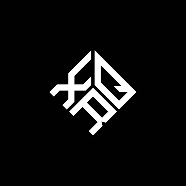 Projekt Logo Litery Xrq Czarnym Tle Kreatywne Inicjały Xrq Koncepcja — Wektor stockowy