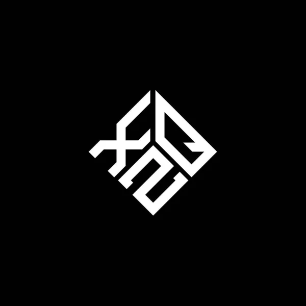 Xzq Letter Logo Design Black Background Xzq Creative Initials Letter — Stock Vector